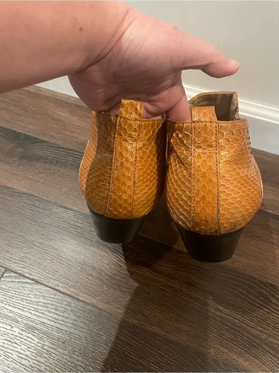 Giorgio Brutini 100% Genuine Snakeskin Ankle Boots in Gold/Yellow 12M main image 4